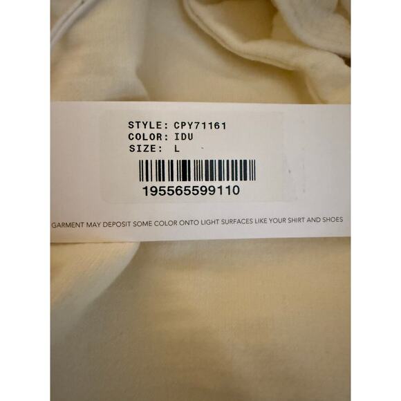 Adriano Goldschmied AG Cecilia Ruffle Crew Neck Sweatshirt Women’s Size L NWT - Picture 10 of 11